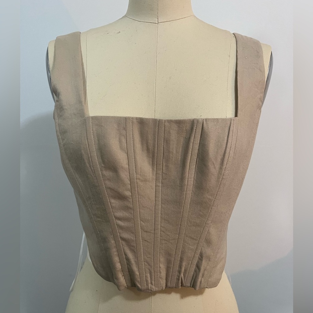 Gianni Bini Beige Corset Top